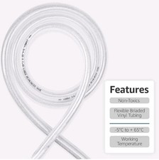 Tubo De Resistencia Amarillo De 25 Pies - ¡Ideal Para Fitness, Marca Workoutz, Gran Longitud!