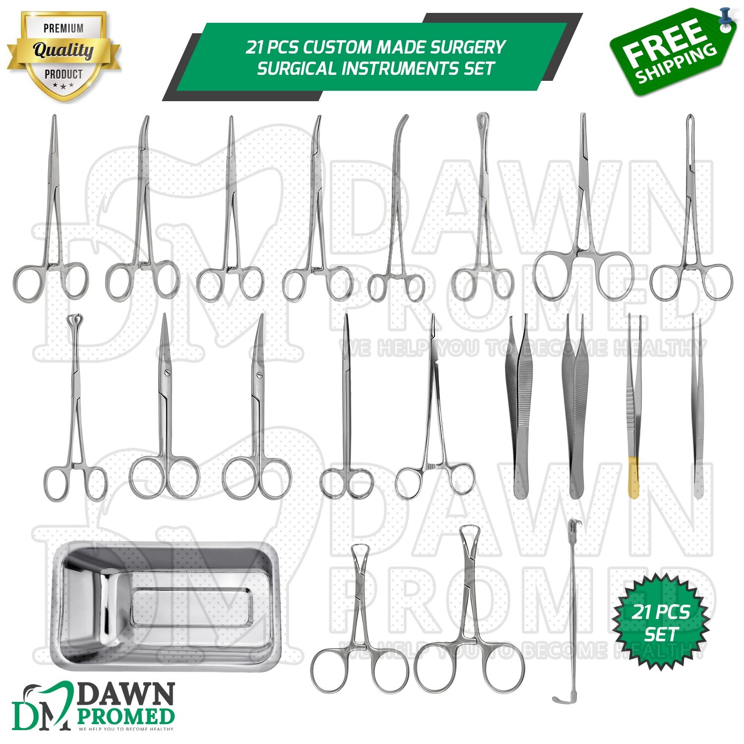 Customized Surgical Instruments 21 Pcs Custom Made Surgery Surgical Instruments Set German Grade | eBay