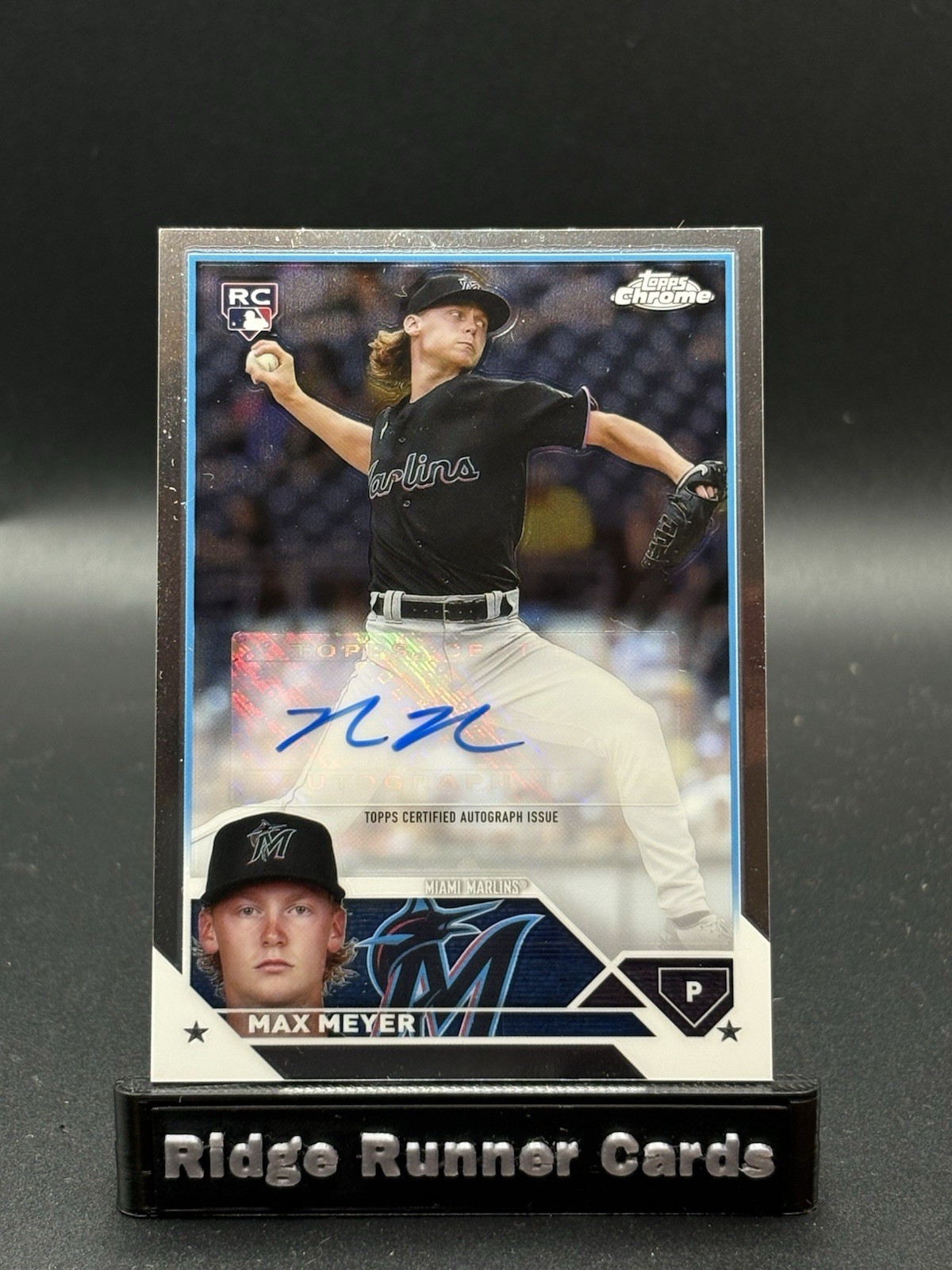 2023 Topps Chrome MAX MEYER Rookie Autograph #AC-MME MARLINS