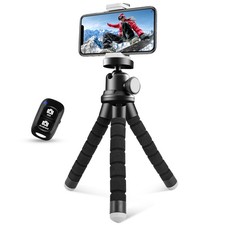 Sensyne Phone Tripod, Flexible Cell Tripod with Regular, Black