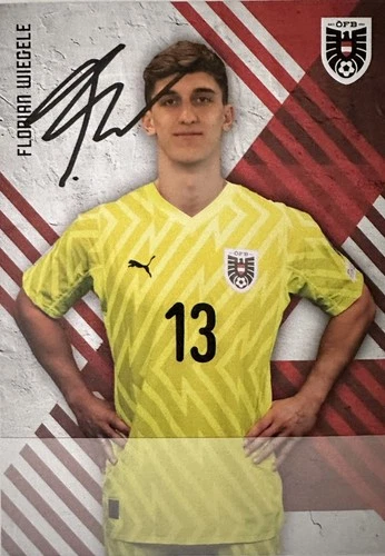 Florian Wiegele, Nationalteam, sign. AK  *ÖSTERREICH*V. Pilsen*WM 2026*
