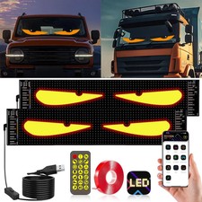 2PCS 13.7'' X 4'' Devil Eyes Light for Cars, Dynamic Big Led Eyes for Car, Progr