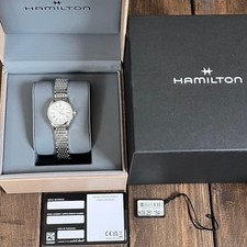 Hamilton American Classic Valiant Quartz Dress Watch 26mm Unisex MOP 10