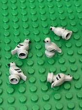Lego 5 CITY Light Bluish Gray Pigeon Bird w/ Molded Black Eyes,Beak And Feathers