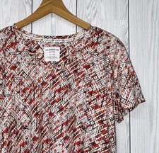 Liz Claiborne top womens size extra large short sleeve t shirt active patterned