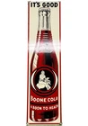 VINTAGE BOONE COLA SODA POP PORCELAIN SIGN COCA PEPSI BOTTLE CAN GAS STATION