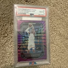 2023 PANINI PRIZM DRAFT PICKS PURPLE WAVE #2 VICTOR WEMBANYAMA PSA 10