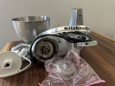 Grey KitchenAid Mixer For PARTS ONLY Comes With Mixing Bowl And 2 Attachments