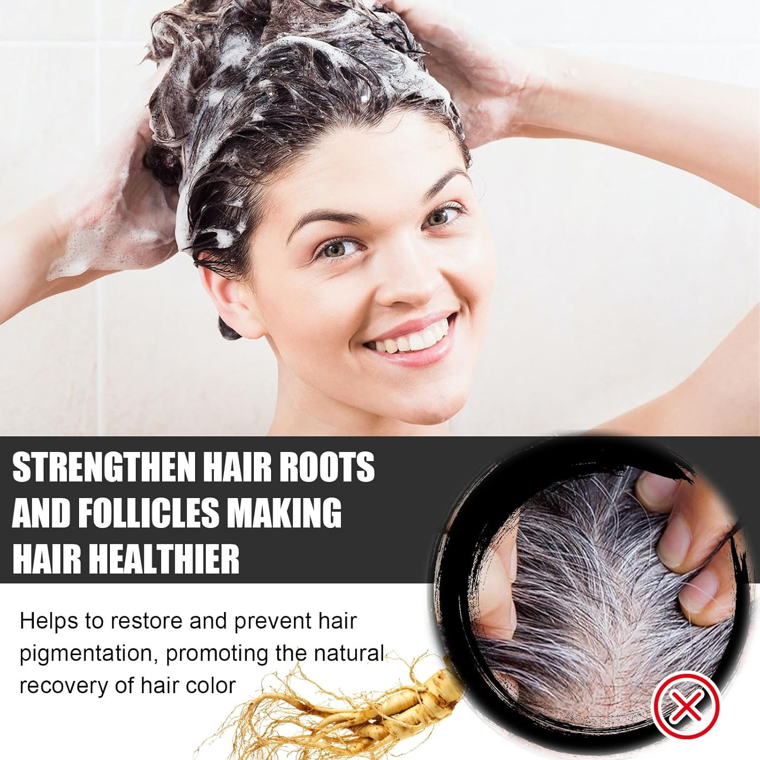 Spartans Gray Hair Reverse Bar Soap, Black Shampoo Bar for Hair & Beard Darkenin