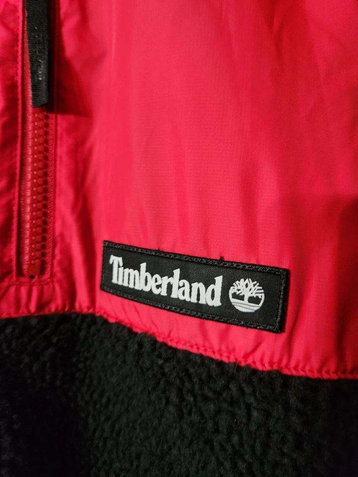 Chaqueta Timberland polar multicolor cremallera completa para hombre grande única polar Foto 4 de 4