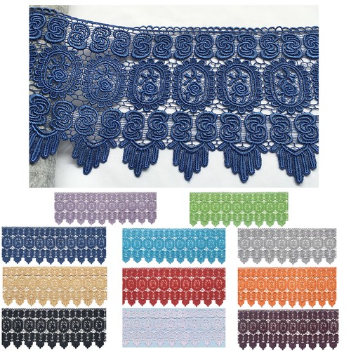 Bordure dentelle découpable Kiddo 8,5" champagne rouge vert blanc cassé noir gris par Yard - Photo 6/14