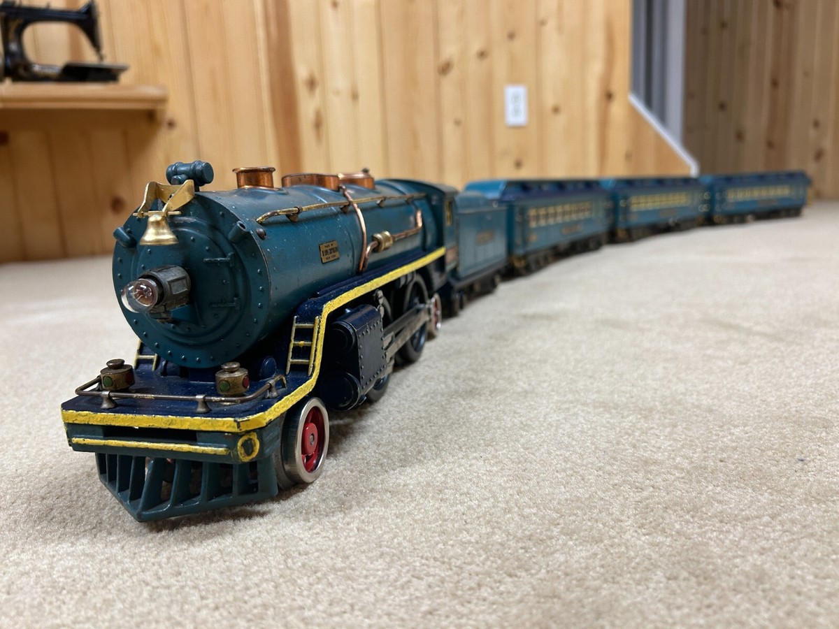 Lionel Prewar Standard Gauge 390E Blue Comet Train Set