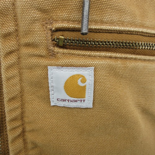 Carhartt Jacket Womens Medium Brown Weathered Wildwood Sherpa Lined Canvas Beth - Picture 3 of 16