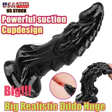 Big Realistic Dildo Huge Wide Thick Penis Dong Dick Anal Butt G-spot Sex Toys