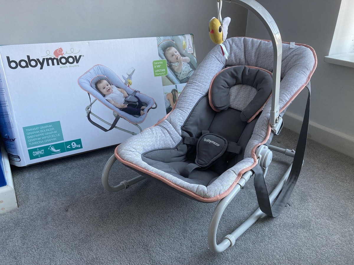 Adjustable Babymoov Swoon Air High Baby Bouncer Chair Babymoov