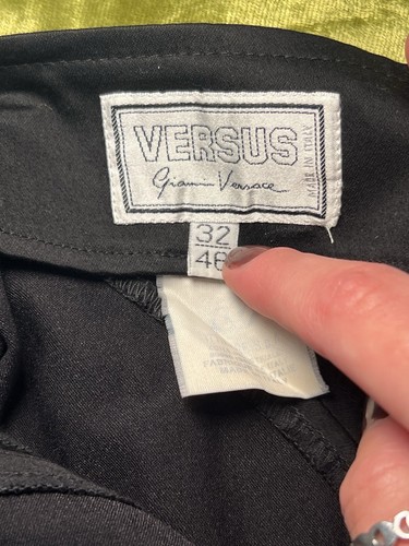 Versus Versace, Versus Gianni Versace Vintage Black Mini Skirt Size US SMALL — EU 32