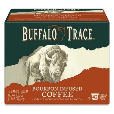 Buffalo Trace Natural Bourbon Infused Coffee Naturally Flavored Single Serve ...