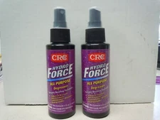 Lot of 2 Bottles -CRC HydroForce All Purpose Degreaser 4 oz. Bottles. 8 oz total