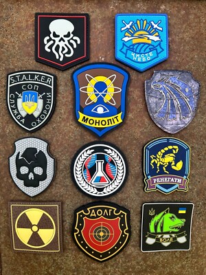PVC S.T.A.L.K.E.R Fraction Patches   Duty, Freedom, Monolith, Clear Sky, Bandits