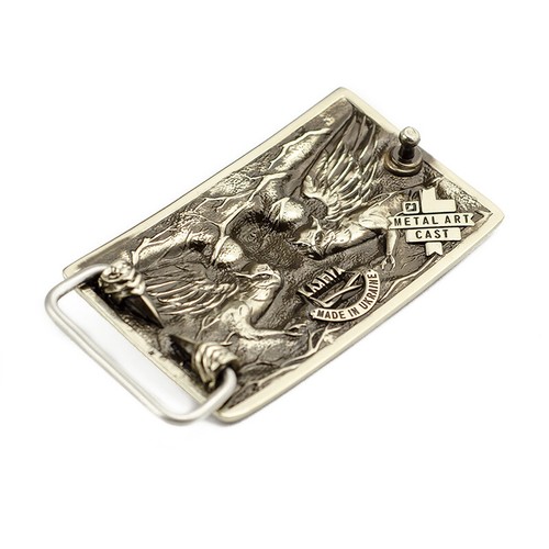 Fibbia per cintura tedesca Fighting Owl, fibbia militare Wild combat bird Owl - Foto 4 di 21
