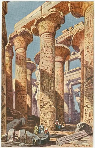 TOILE TABLEAUX Egypte antique dieux 50X70 CM EUR 36,99