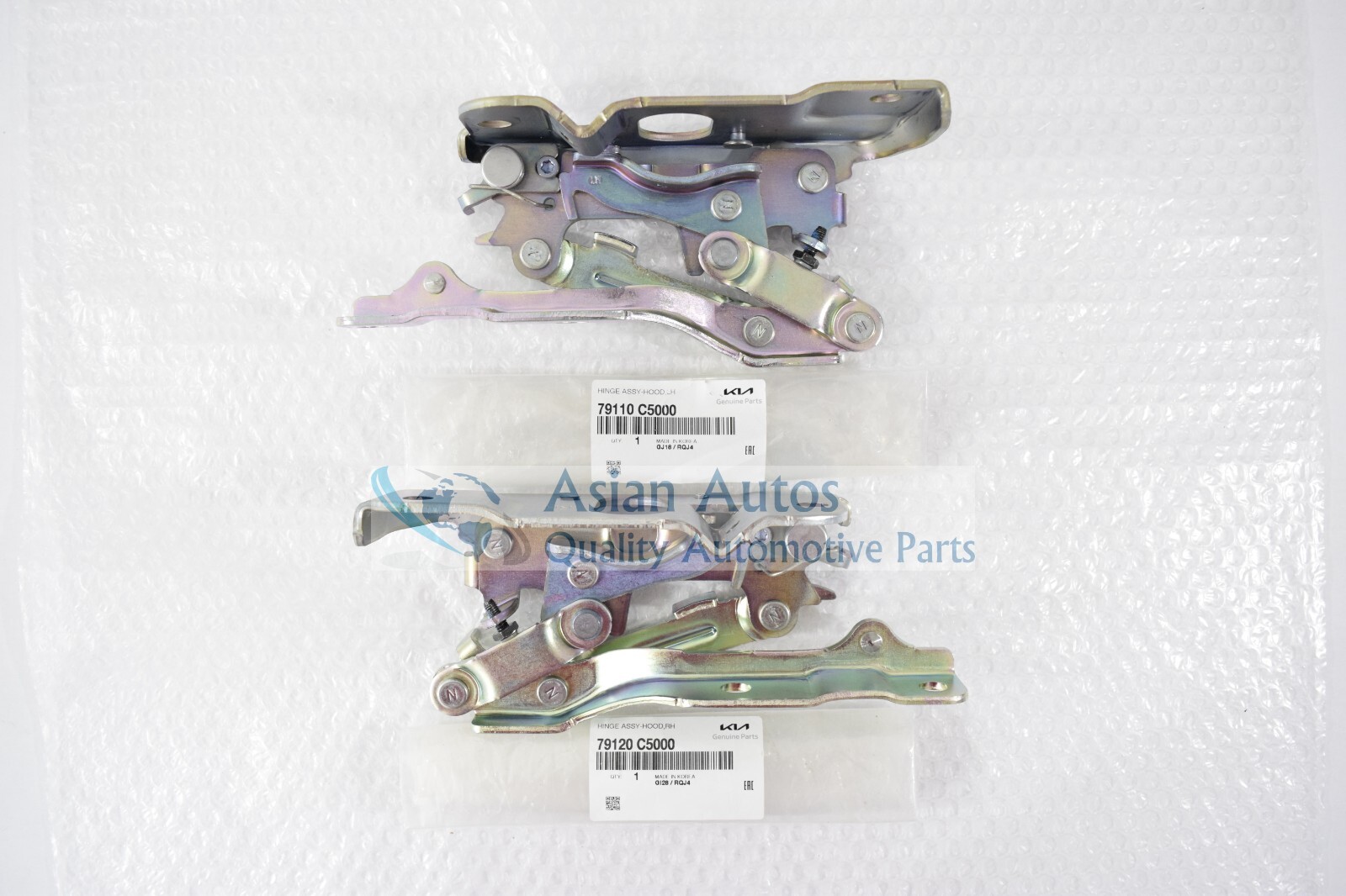 Pair Of Hood Hinges For 2016-2020 Kia Sorento – Driver & Passenger Side Set
