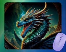 COOL GREEN DRAGON mouse pad mousepad