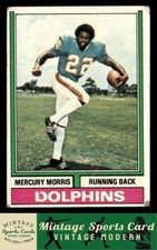 1974 Topps - Mercury Morris - #170 Miami Dolphins
