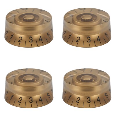 4Pcs Gold Guitar Volume Tone Speed Control Knobs for Les Paul Electric Guitars