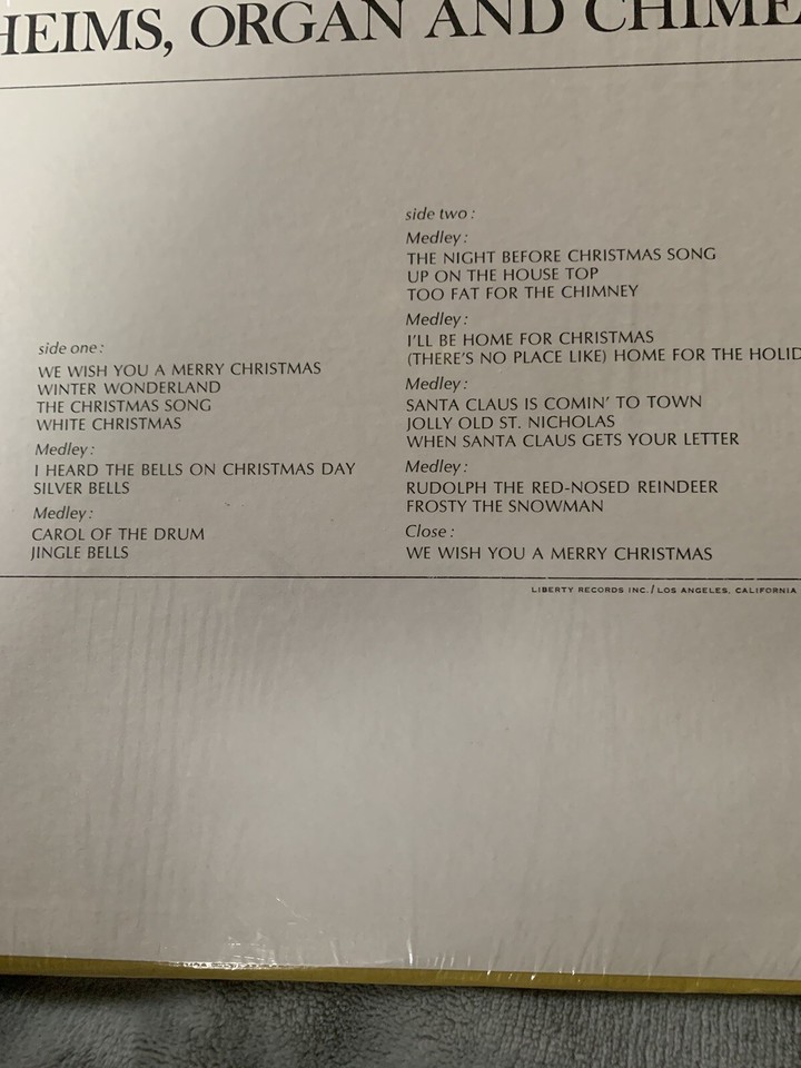 Robert rheims christmas organ chimes