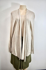 Forever 21 Beige Viscose Knit Jacket Size Large On Sale