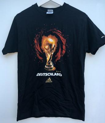 T-Shirt Deutschland WM 2006 Adidas schwarz Fußball Herren Small S