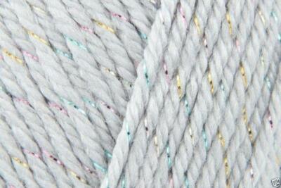 Caron Einfach Weich Party Acryl Dk Strickgarn Garn 85g - 008 Silber Sparkle