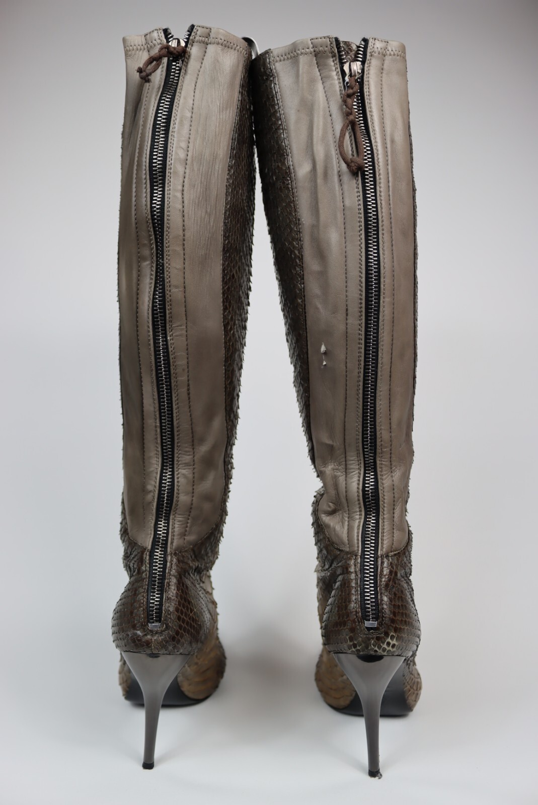 Alexander McQueen Python knee boots - image 7