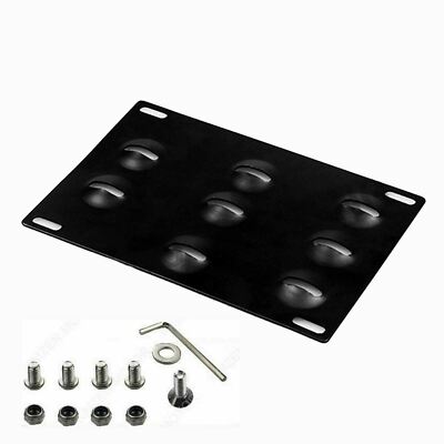 Tow Hook License Plate Front Bumper Mount Bracket Frame Holder Tow Hole Adapter Bolt On Compatible With Nissan Sentra Juke 370Z GTR Infiniti Q50 Q60 G37 Coupe In | Whizz - Foto 3
