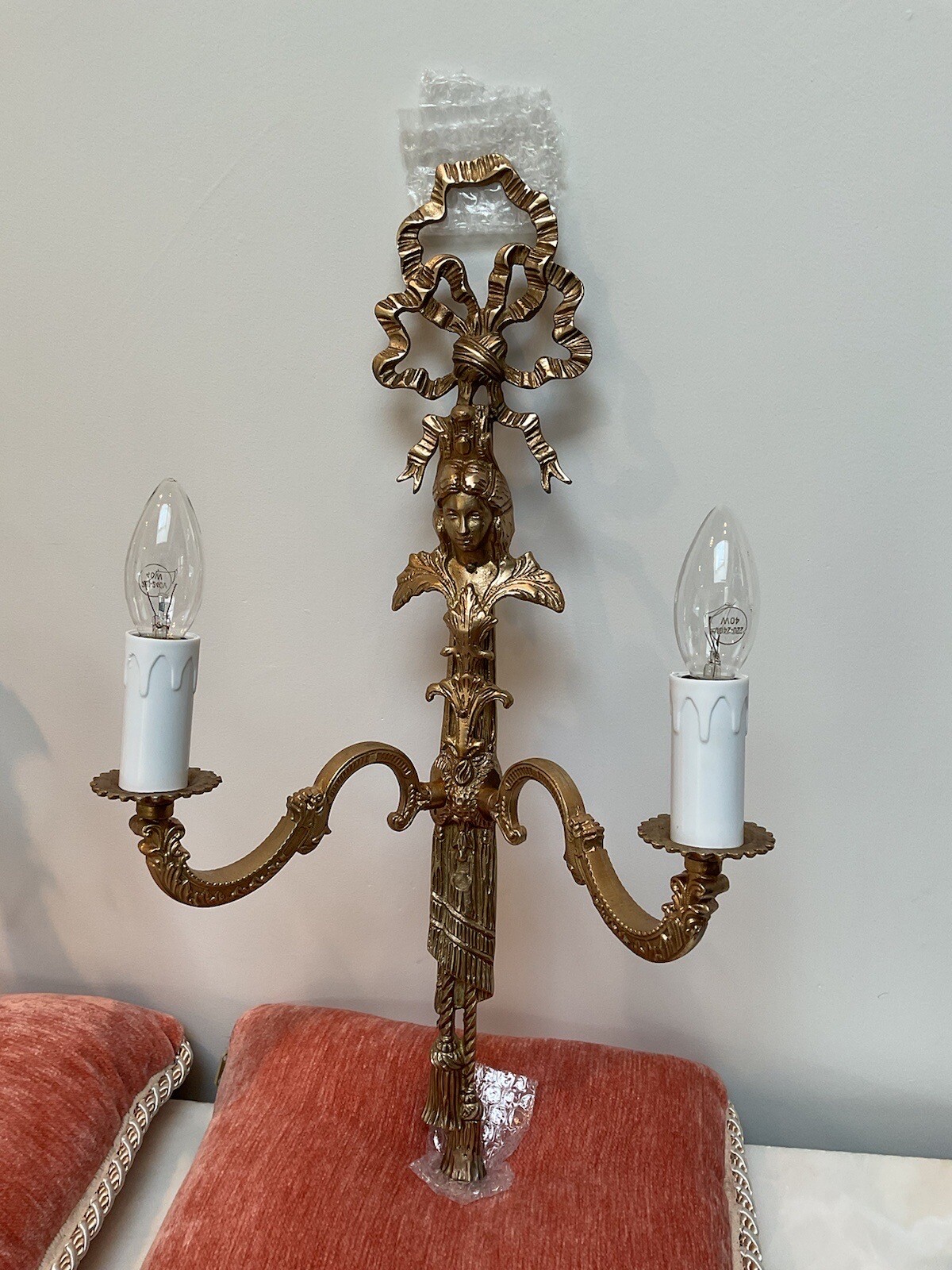 pair of Large French Vintage wall lights eBay