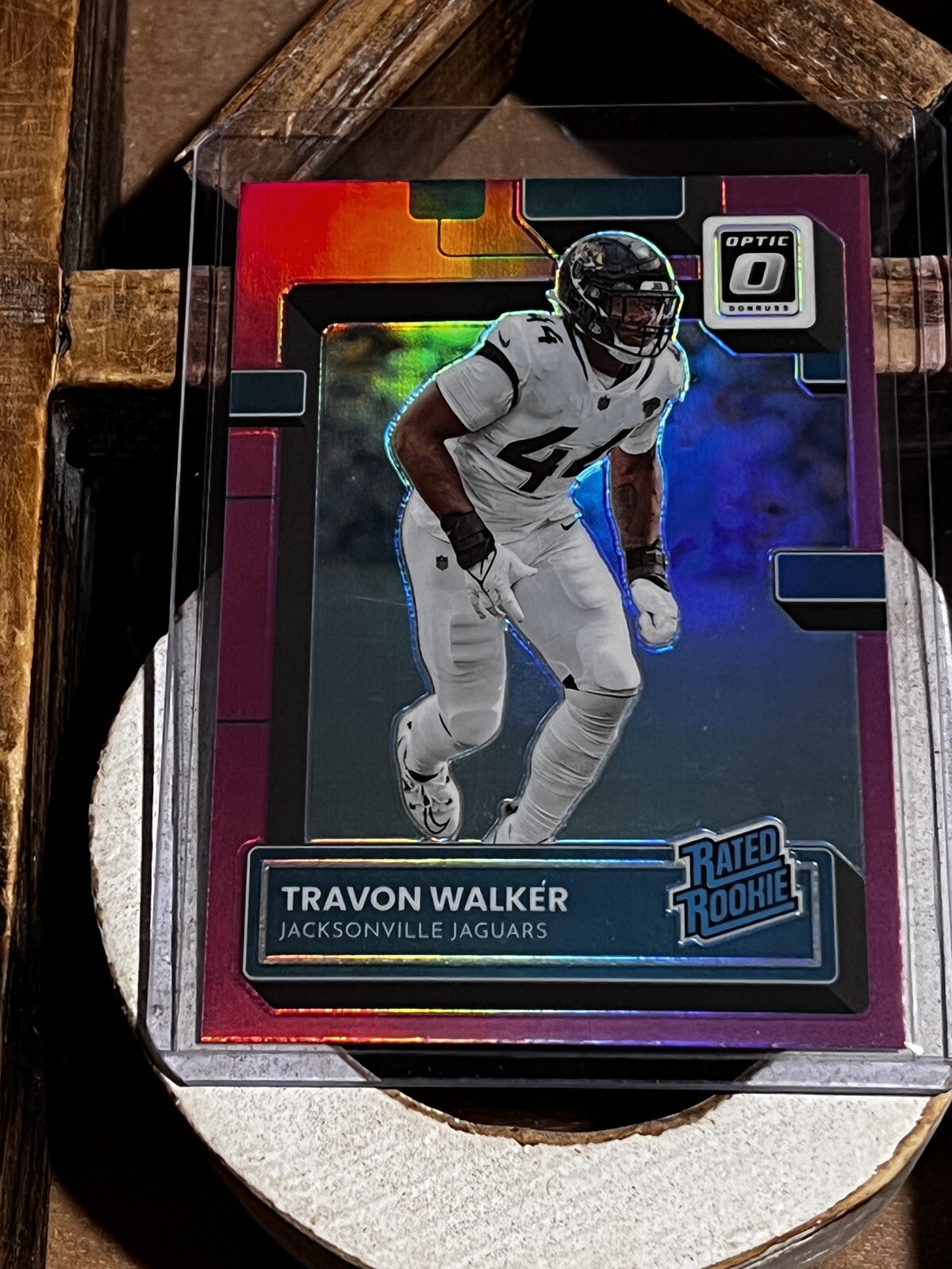 2022 Donruss Optic Travon Walker Rated Rookie Pink Holo  #225 Jaguars