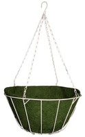 Robert Allen Home And Garden Chateau Hanging Basket 16-inch White Wire Green on sale Robert Allen Home And Garden Chateau Hanging Basket 16-inch White Wire Green on sale
