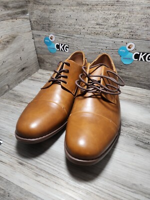 Men's Sonoma Size 12 M Derby Plain toe Casual Dress Shoes Brendantan 73277