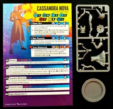 Marvel Crisis Protocol Cassandra Nova w/ Rules Card + Base, NO Tokens / Tac Card