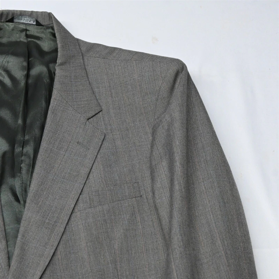 De Colección Botánica 500 46L 40x30 Marrón Cuadros Glenn Hecho en EE. UU. Lana Hombres Chaqueta Pantalones Traje Foto 2 de 4