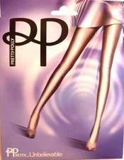 Pretty Polly One Size Printed Slimming Design Tights in Charcoal with Lycra