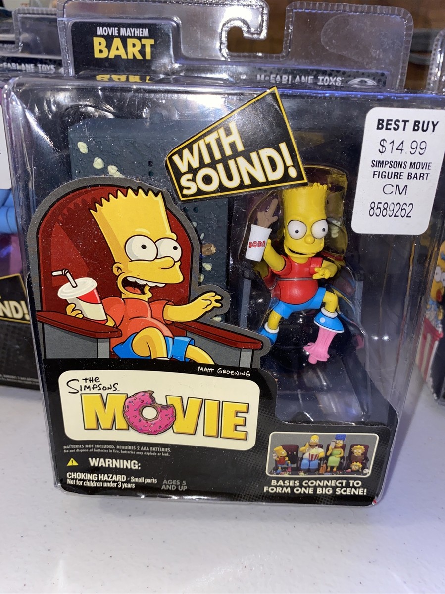 The Simpsons Movie Mayhem BART Action Figure 787926127416