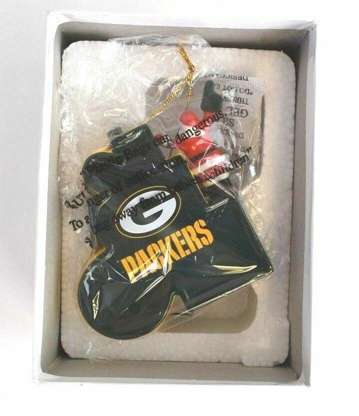 Danbury Mint NFL 2018 Green Bay Packers Christmas Tree Ornaments 3.25