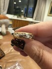 Vintage Two Tone Gold Patterned Band 14k — photo 6