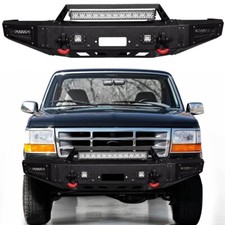 Front Bumper Fit 1992-1996 Ford Bronco Vijay Wwinch Platelights Front Bumper Fit 1992-1996 Ford Bronco Vijay Wwinch Platelights