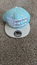 Kbethos Brooklyn SnapBack Hat One Size Fits All Teal White Gray Stars Stripes