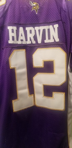MINNESOTA VIKINGS - PERCY HARVIN #12 SEWN ON JERSEY NFL REEBOK (54) - Picture 6 of 6