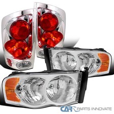 Fits 2002-2005 Dodge Ram 1500 2500 3500 Headlights Lampstail Lamps Pair 02-05 Fits 2002-2005 Dodge Ram 1500 2500 3500 Headlights Lampstail Lamps Pair 02-05