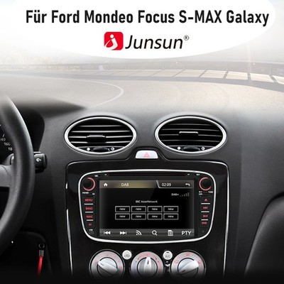 Für Ford Mondeo Focus S-MAX Galaxy Autoradio CD DVD GPS Navi BT SWC FM DAB+ 7''